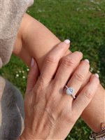 Vicenza - Piazzetta Palladio 2 - Anillo Crivelli Mujer DIAMANTI in Oro blanco Diamante 1.01 Ct 000-3490-372 - 000-3490-372
